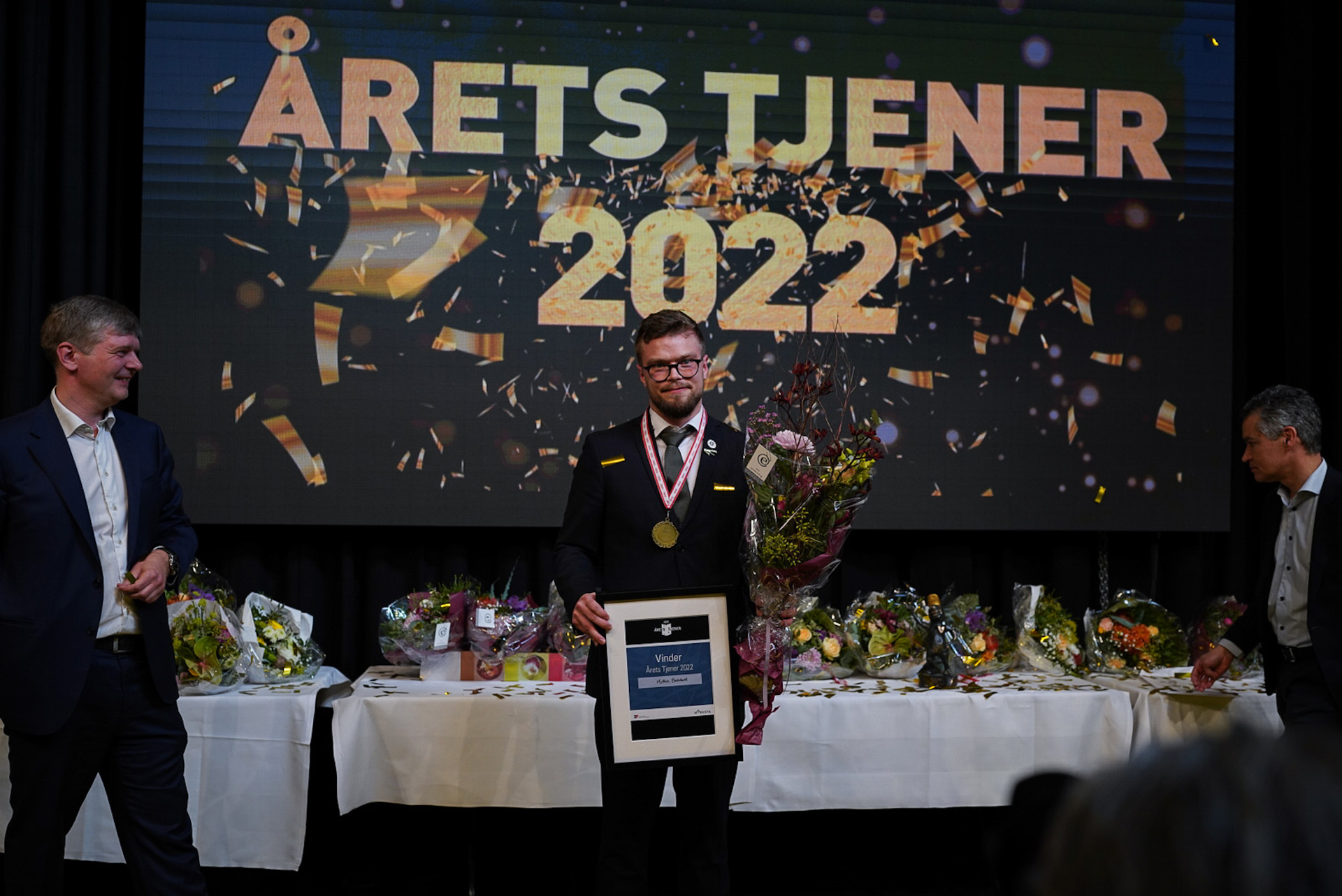 Årets Tjener 2022 blev Mathias Breinholt fra Restaurant Moment