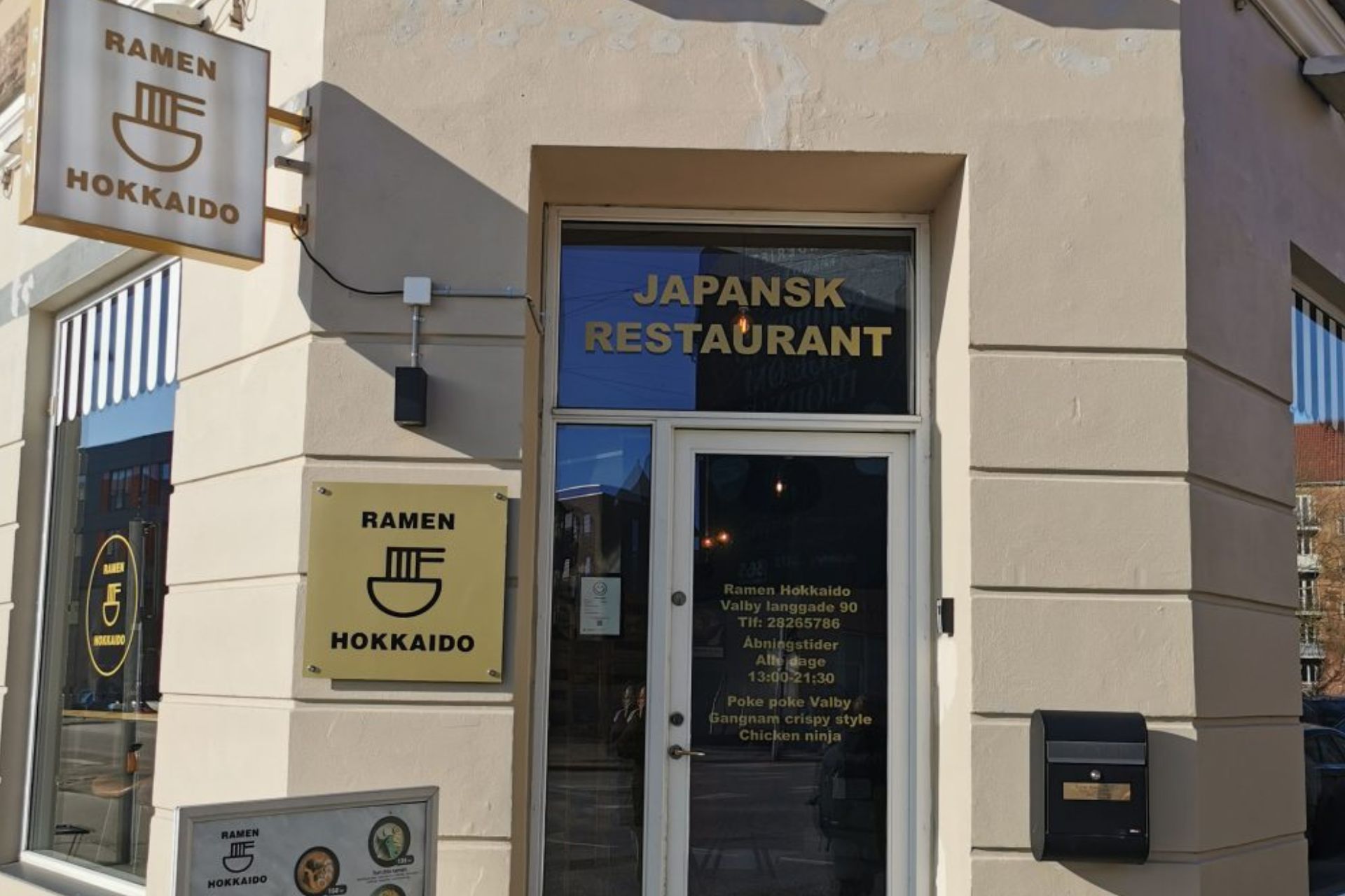 Facaden af Ramen Hokkaidos restaurant i Valby. Foto: PR