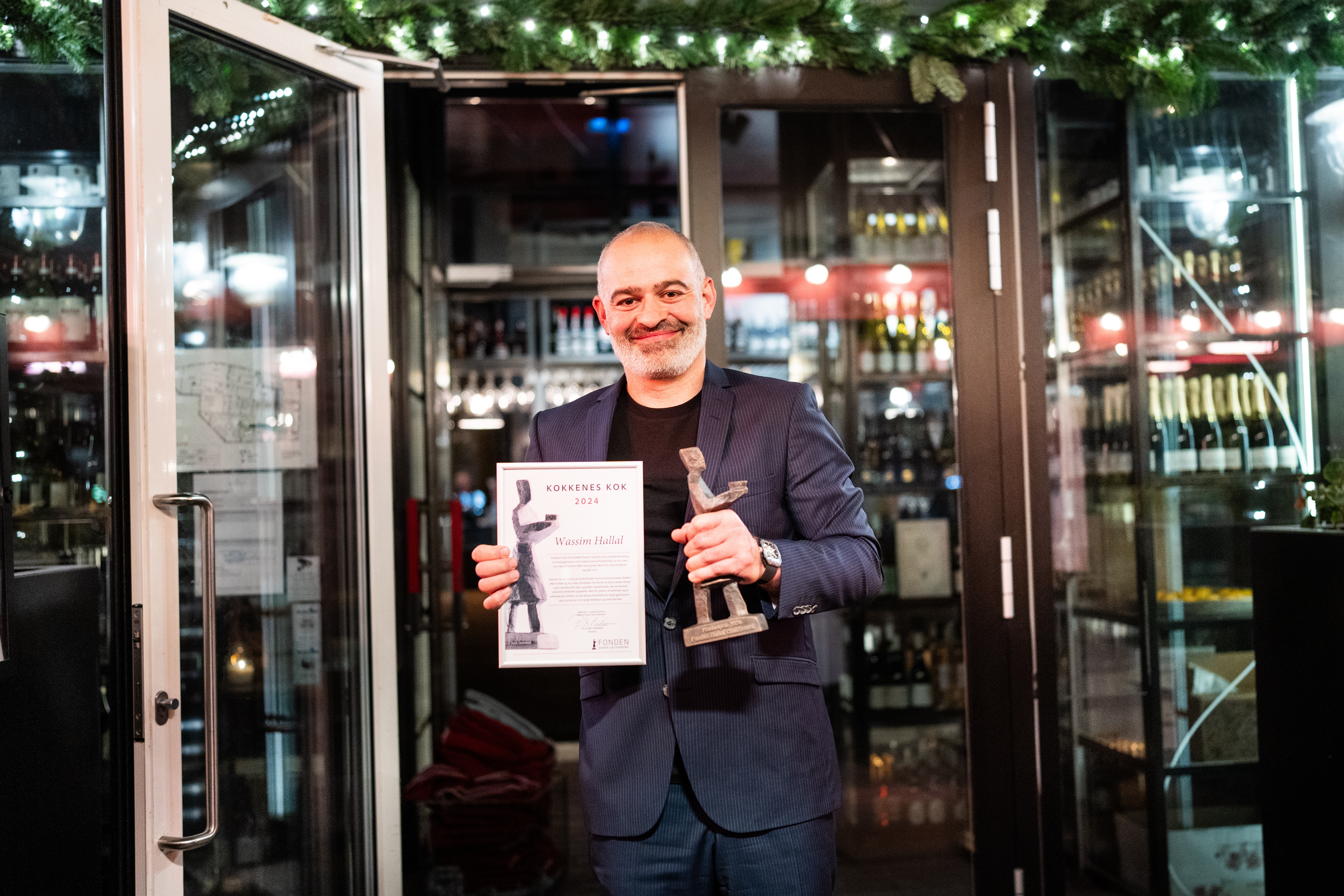 Wassim Hallal hædret som Kokkenes Kok 2024. Foto: PR