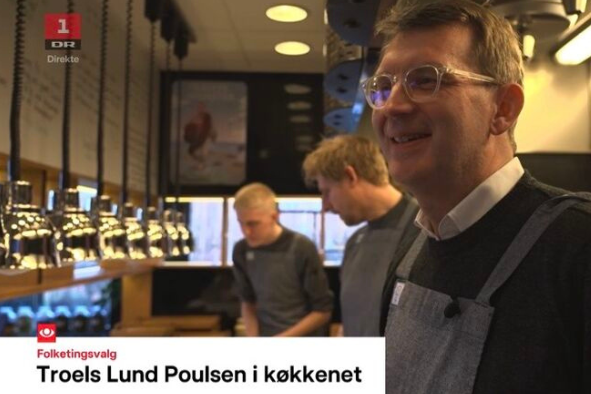 Troels Lund Poulsen var under valgkampen på besøg hos Munkebjerg Hotel i Vejle til en snak om turisme, gastronomi og erhverslivet.