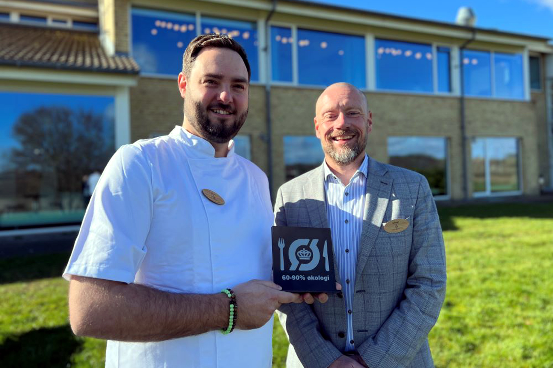 F&B chef René Due Jessen sammen med hotelchef Casper Bock, HORISONT.